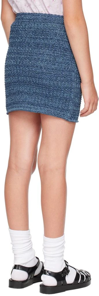 CORMIO Kids Blue Embroidered Skirt 3