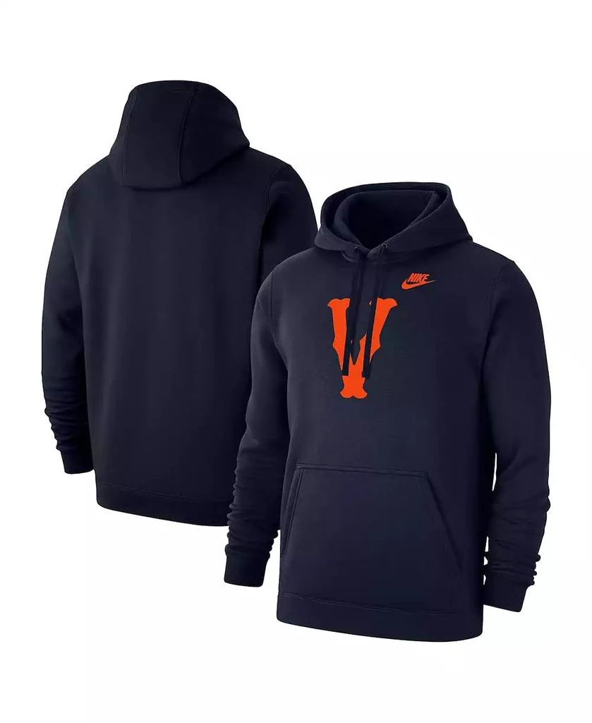 NIKE Men's Virginia Cavaliers Vintage Arch Block Wordmark Club Fleece Pullover Hoodie 1