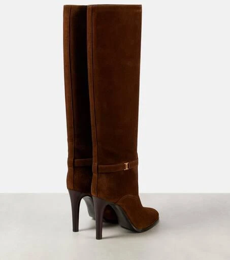 Yves Saint Laurent Diane 100 suede knee-high boots  2