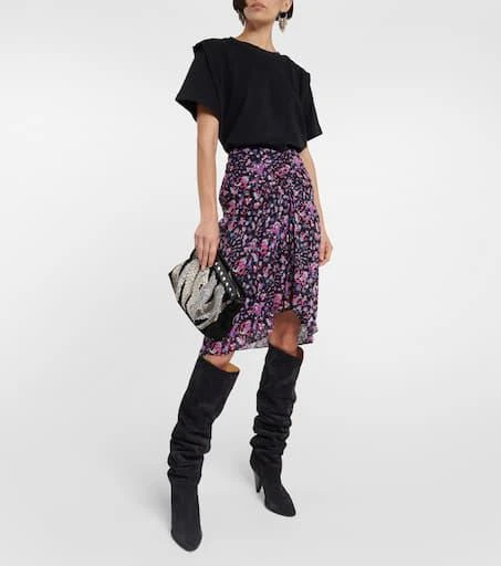 Marant Etoile Gibsi floral cotton midi skirt 2