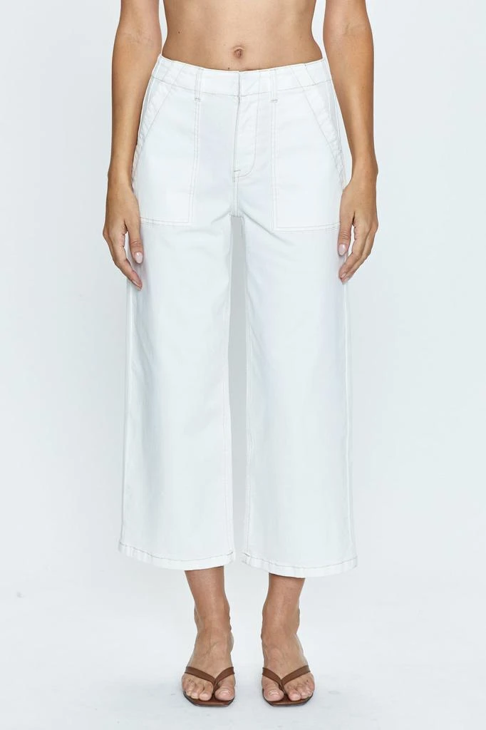 Pistola Denim Sophia Wide Leg Pant - Le Blanc 2