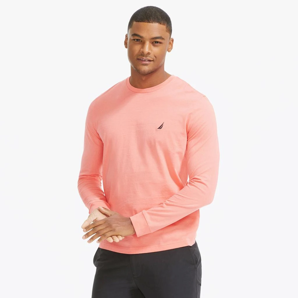 Nautica Mens Crewneck Long-Sleeve T-Shirt 12