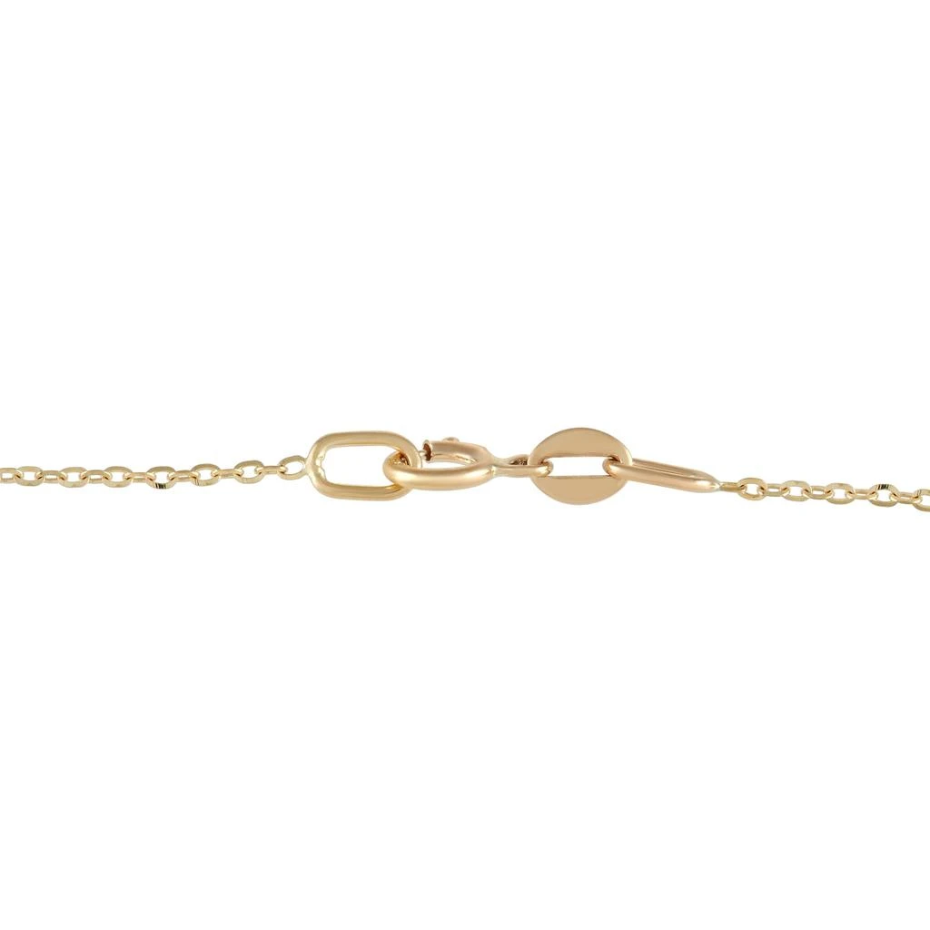 Non Branded 14K Yellow Gold 0.38 ct Diamond Eye Necklace 3