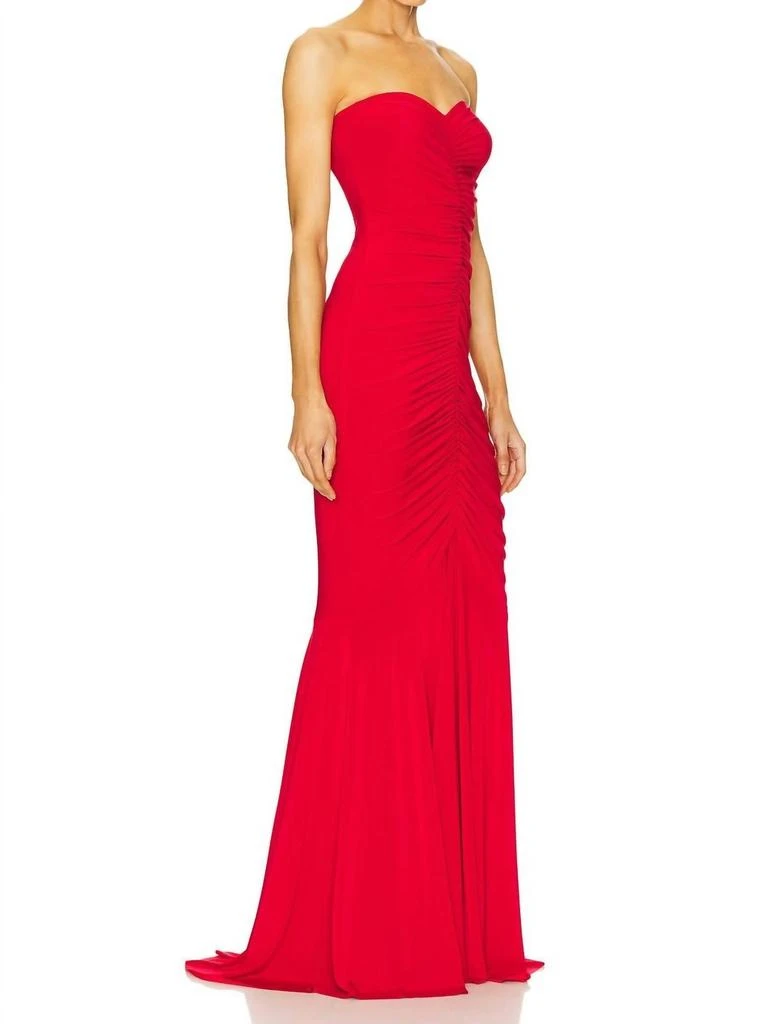 Norma Kamali Norma Kamali - Strapless Shirred Front Fishtail Gown 2