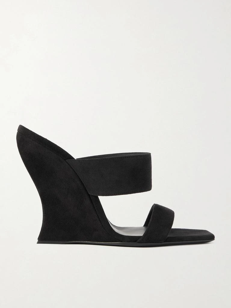 Alaïa Wave 110 Suede Wedge Mules  - IT36