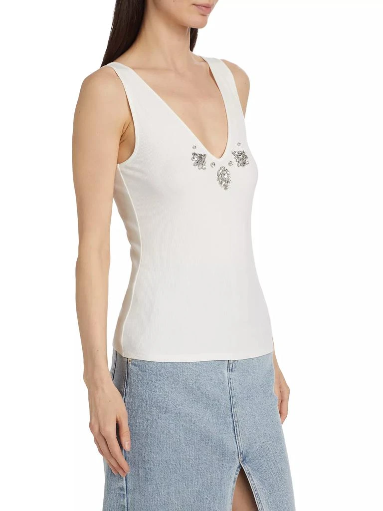 Generation Love Serafina Crystal-Embellished Rib-Knit Tank Top 4