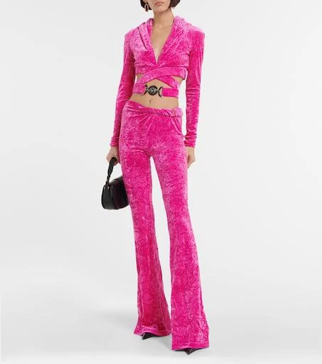 Versace Medusa Biggie velvet hoodie 2