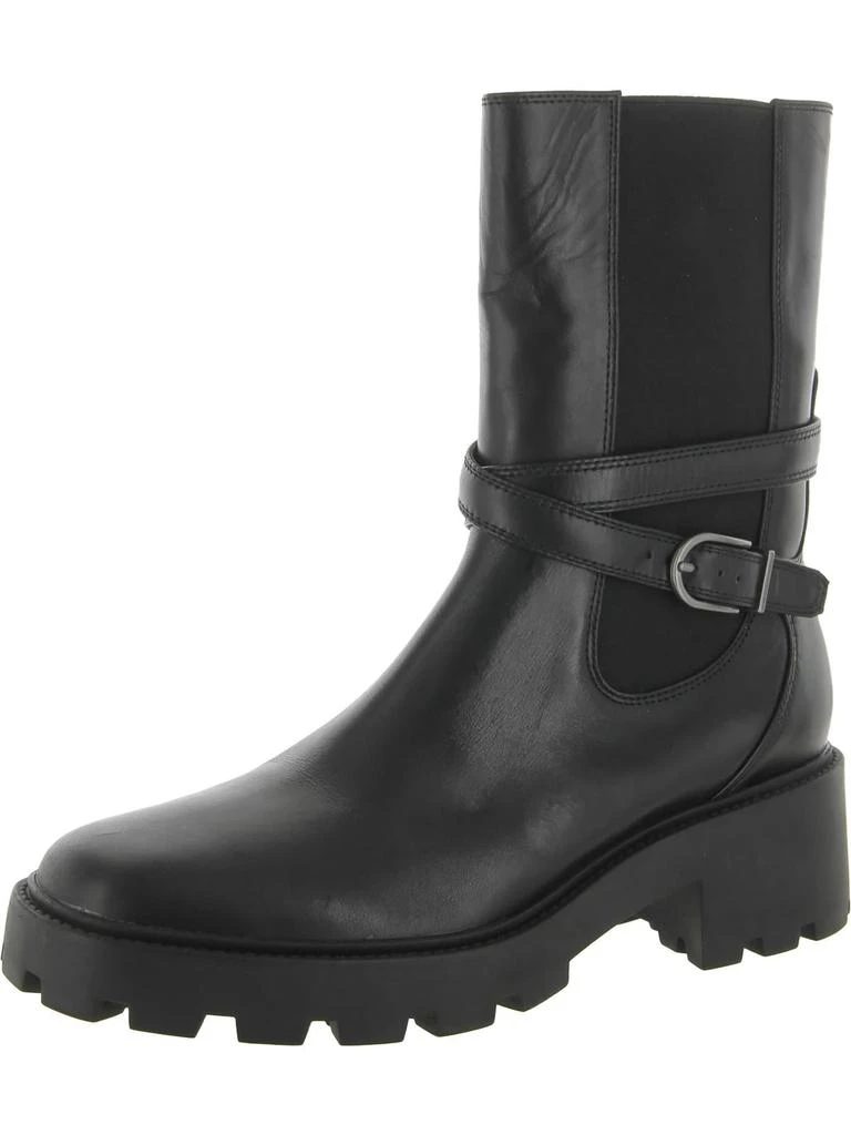 Sarto Franco Sarto A Emerson Womens Leather Lug Sole Ankle Boots 1