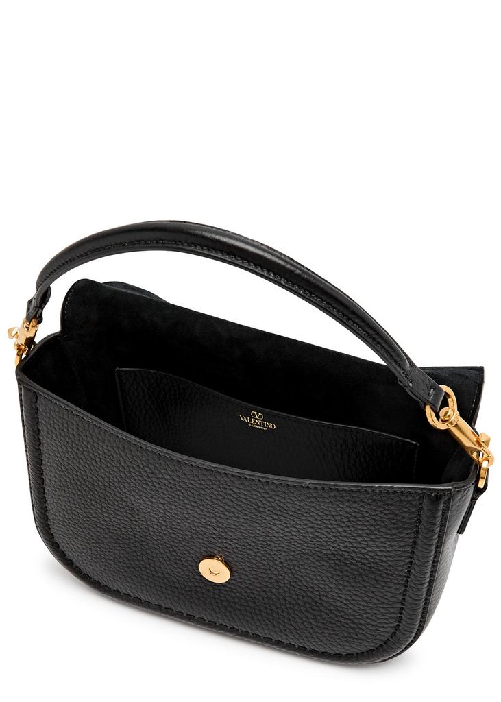 Valentino Alltime VLogo grained leather shoulder bag