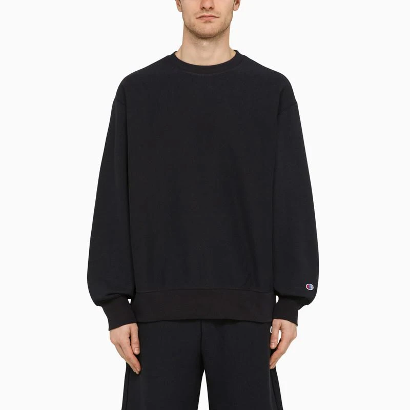 CHAMPION Blue cotton blend crew-neck sweatshirt 1