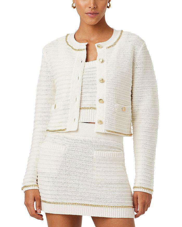 ジャケット LOOKAST DANNA CROP TWEED JACKET_2colors Shoshanna Barb Tweed Crop Jacket | Saks Fifth Avenue