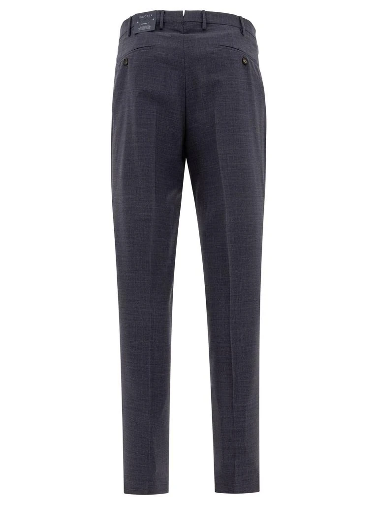 Incotex Ivory Incotex Pleated Dress Pants 2
