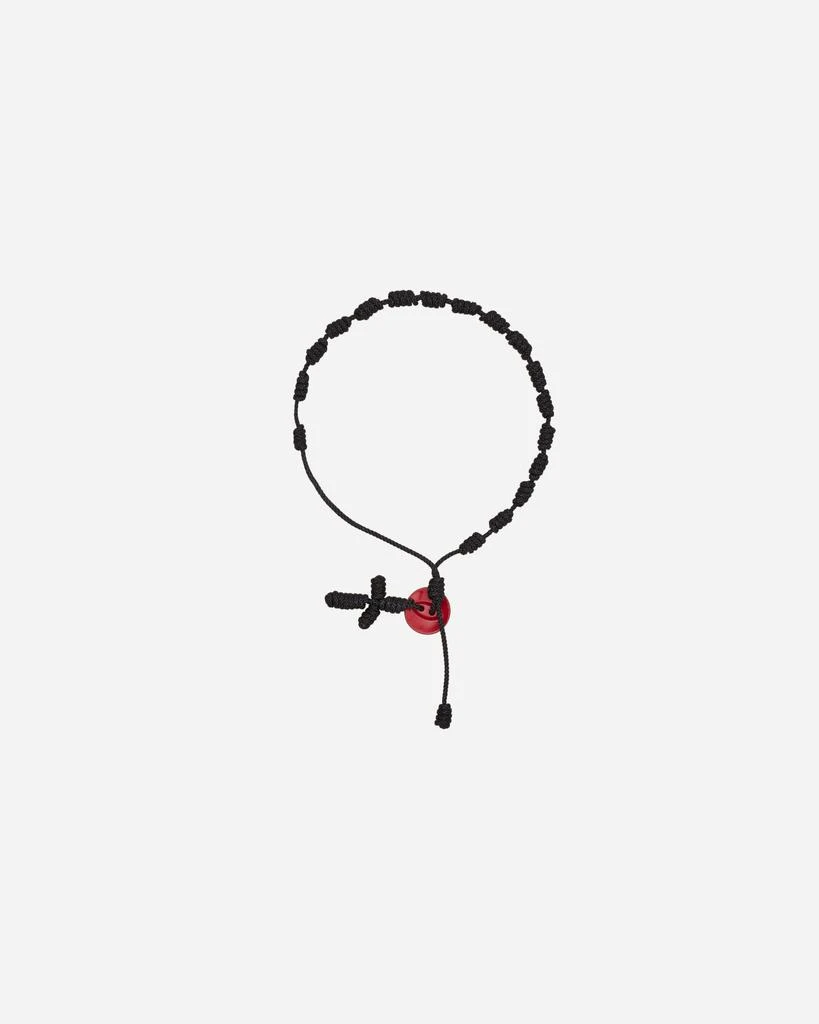 NEIGHBORHOOD Cord Cross Bracelet Black 3