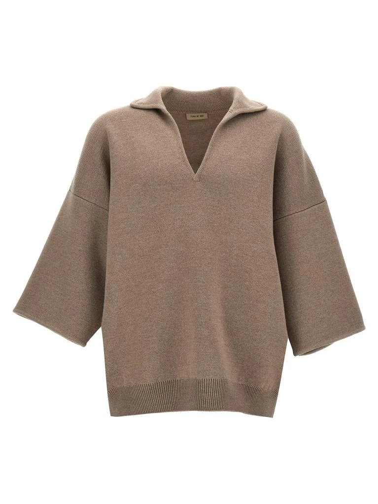 Fear of god boucle Short Sleeve Polo Sweater 1