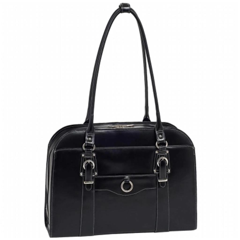 McKleinUSA McKlein 96525 Hillside 96525- Black Leather Ladies Briefcase