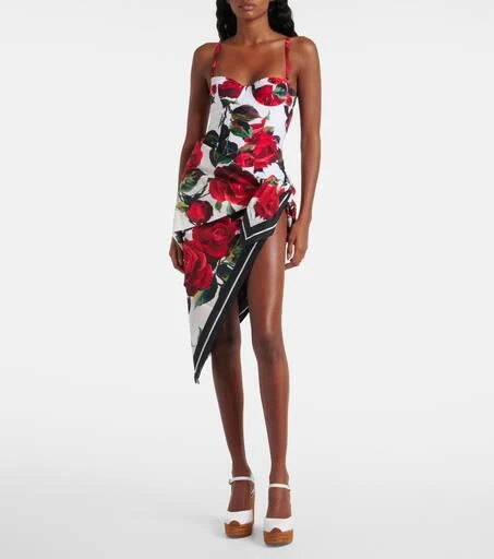 Dolce 
Gabbana Floral cotton beach cover-up 2