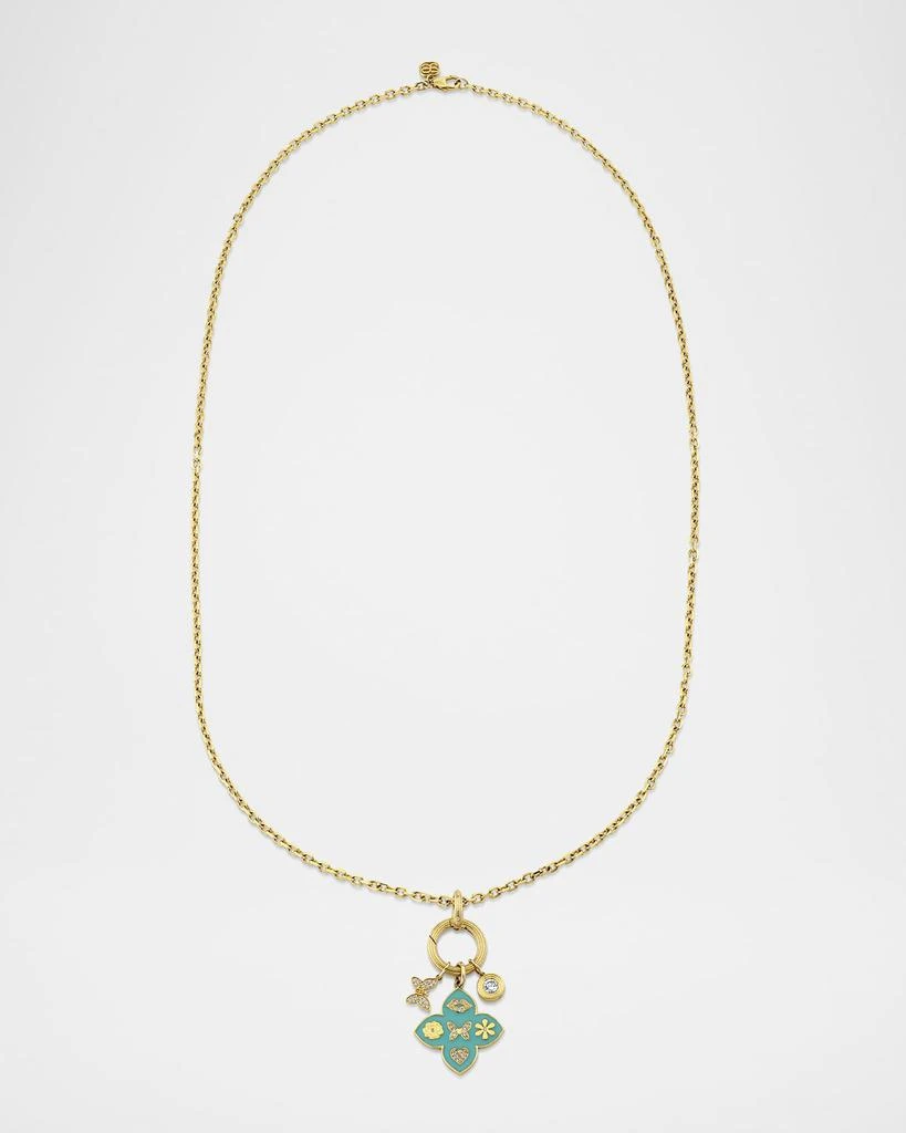 Sydney Evan 14K Love Tableau Moroccan Charm Necklace