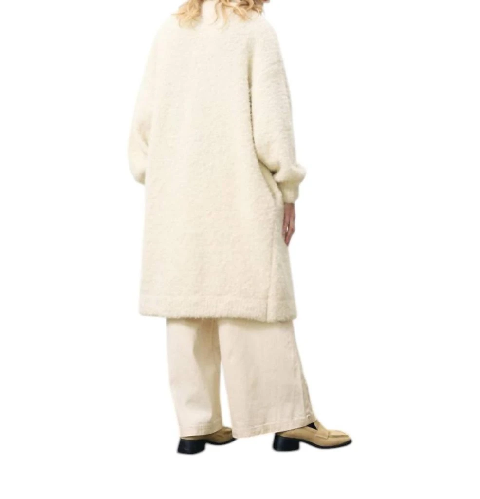 FRNCH Schana Duster Cardigan In Cream 2