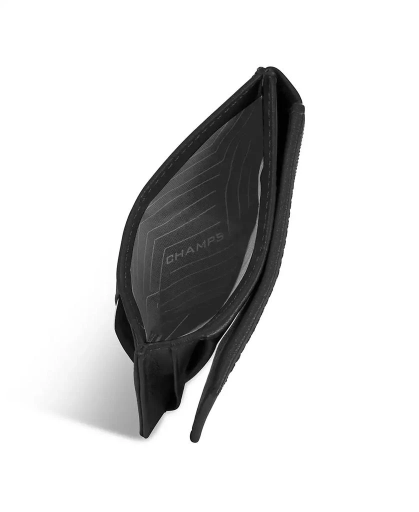 CHAMPS Men's Onyx Collection Leather Mag Hybrid Card Holder 3