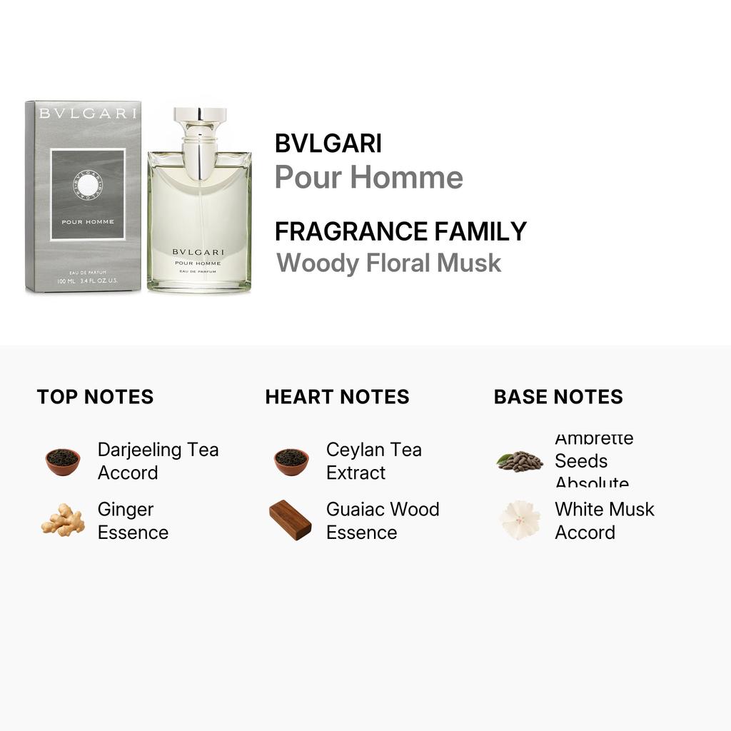 Bvlgari Men's Pour Homme EDP Spray 3.4 oz Fragrances 783320421297