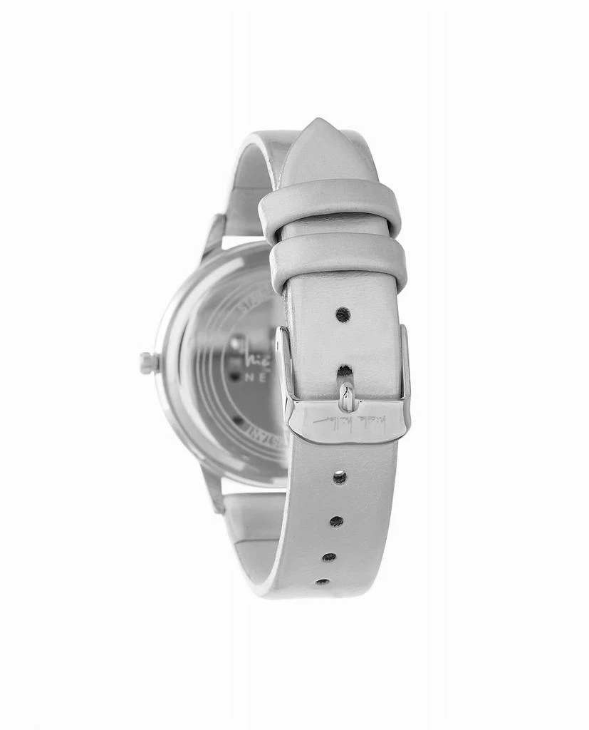 Nicole Miller Women's Silver Tone Strap Watch - 36Mm 2