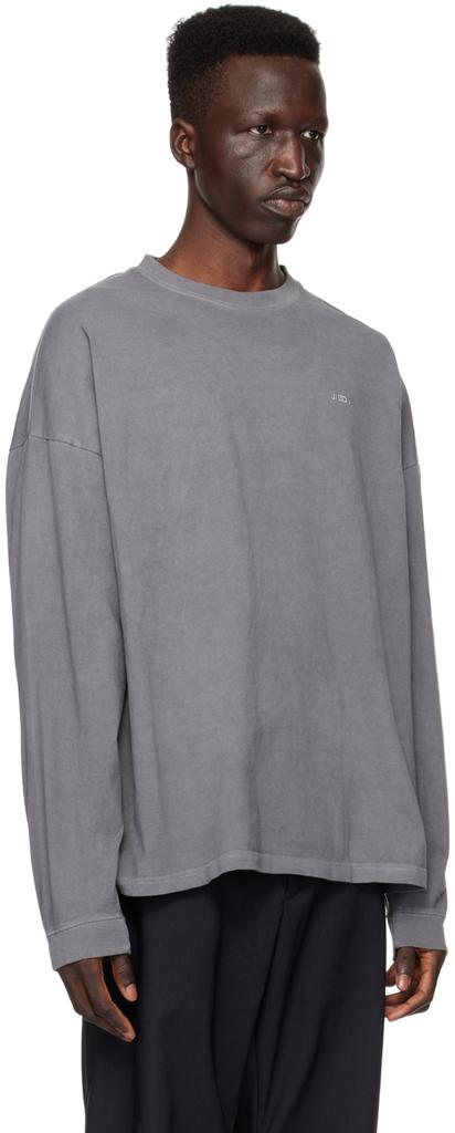 JieDa Gray Overdyed Long Sleeve T-Shirt