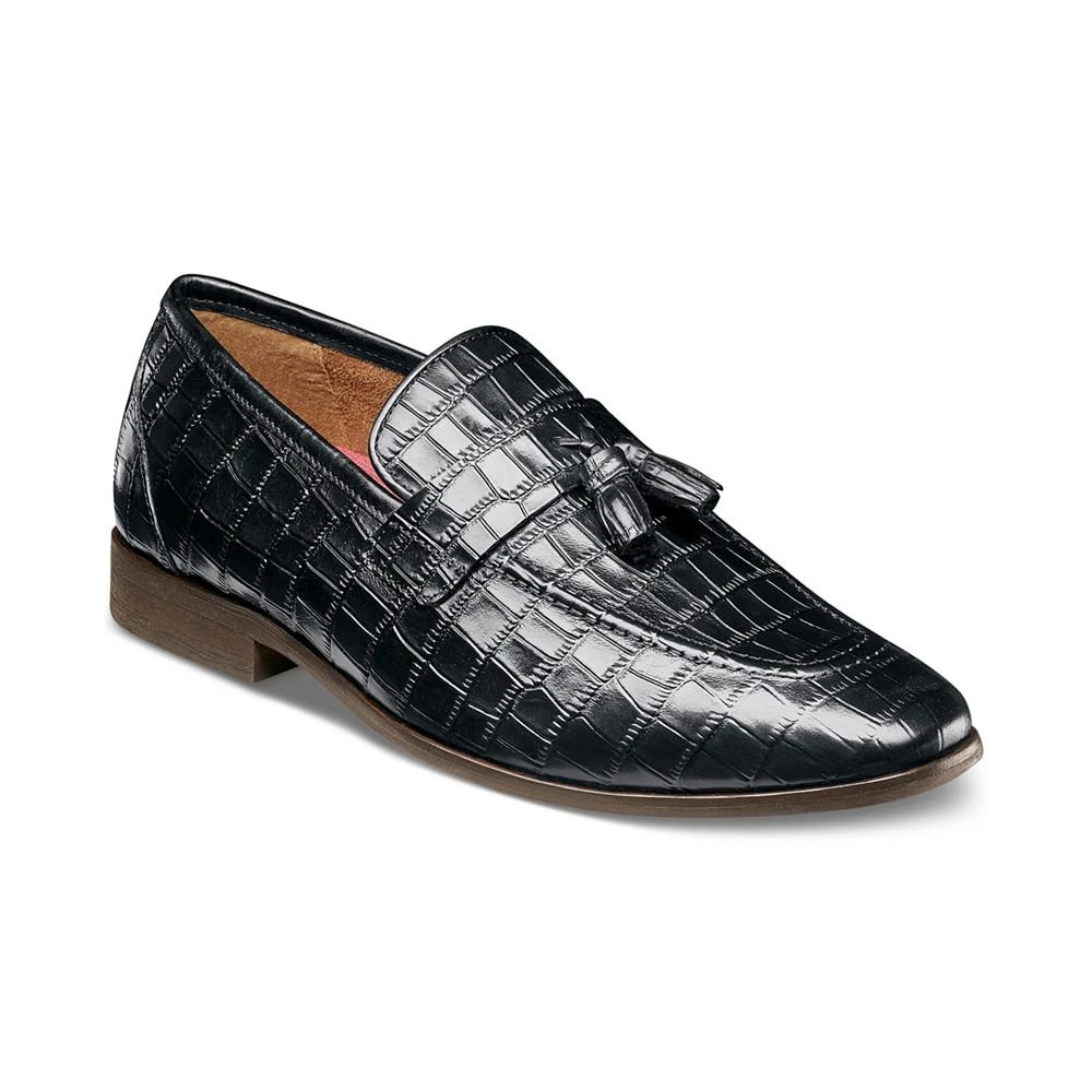 Stacy Adams Men's Franz Moc-Toe Croc-Texture Tassel Dress Loafer 1