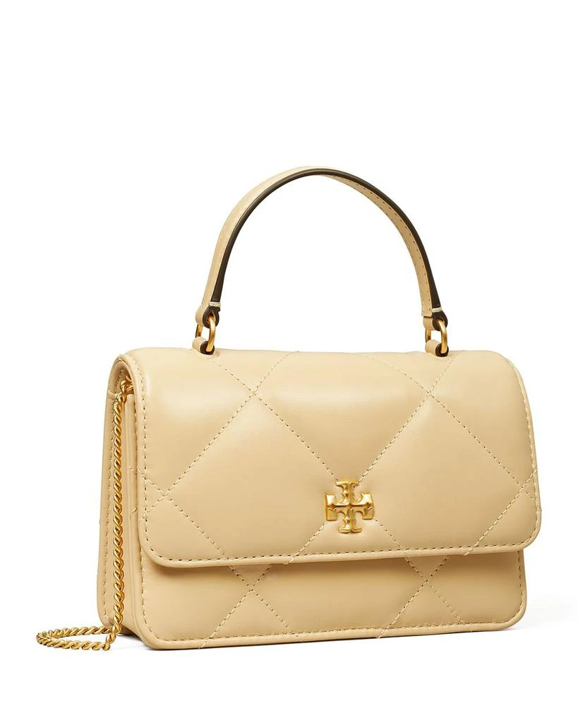 Tory Burch Mini Kira Diamond Quilt Top Handle Chain Wallet 5