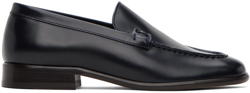 The Row Navy Mensy Loafers - Shoes - BeyondStyle
