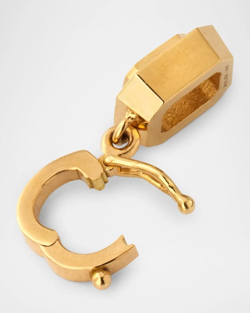 Azlee Silhouette Small Emerald-Cut Diamond Charm 5