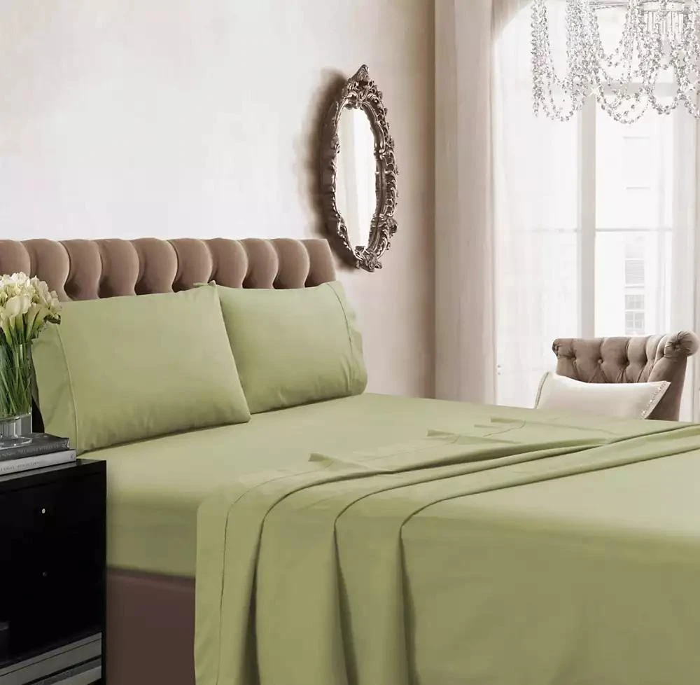 Tribeca Living 350 Thread Count Cotton Percale Extra Deep Pocket Sheet Set, Twin XL 5