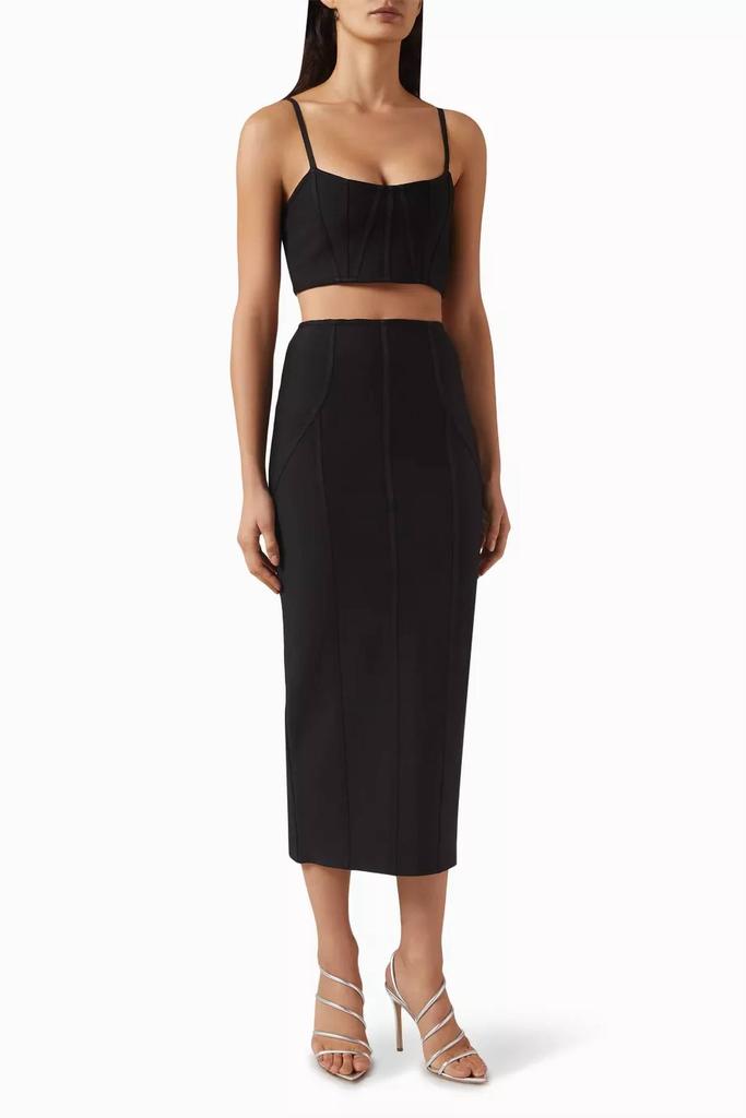 Elliatt Elliatt - Rose Crop Top & Midi Skirt Set