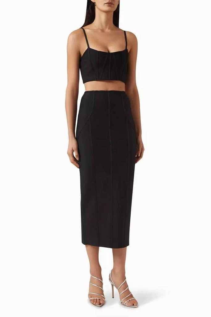 Elliatt Elliatt - Rose Crop Top & Midi Skirt Set 1