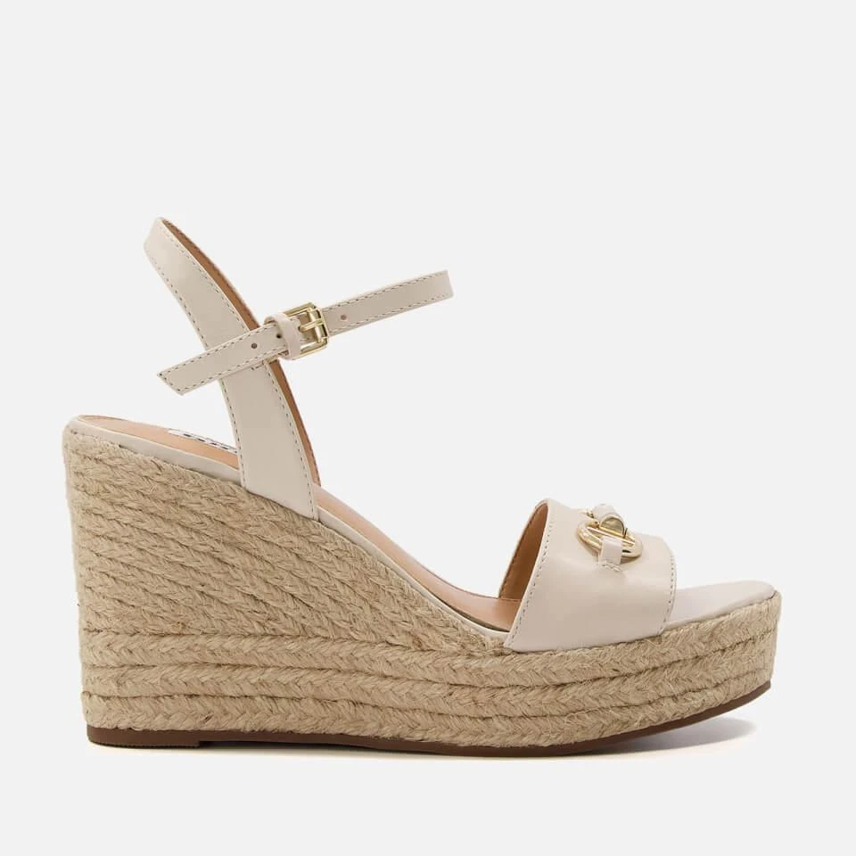 Dune DUNE LONDON KAI GOLD-TONE LEATHER WEDGED SANDALS 1