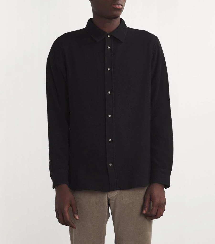 GOD'S TRUE CASHMERE Unisex Cashmere and Black Sandstone Gauze Shirt 3
