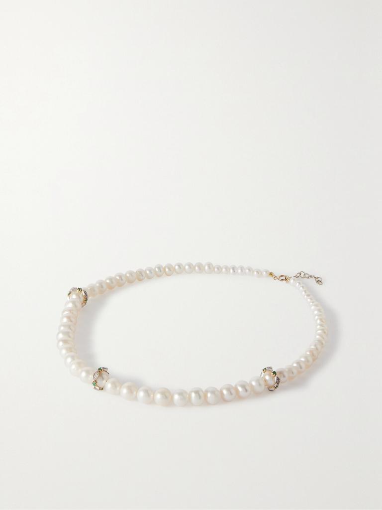 PASCALE MONVOISIN Chelsea N°2 9k 黄金多种宝石项链