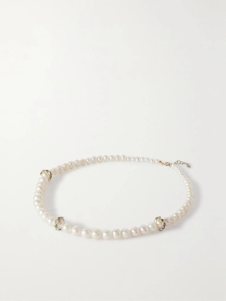 PASCALE MONVOISIN Chelsea N°2 9k 黄金多种宝石项链 1