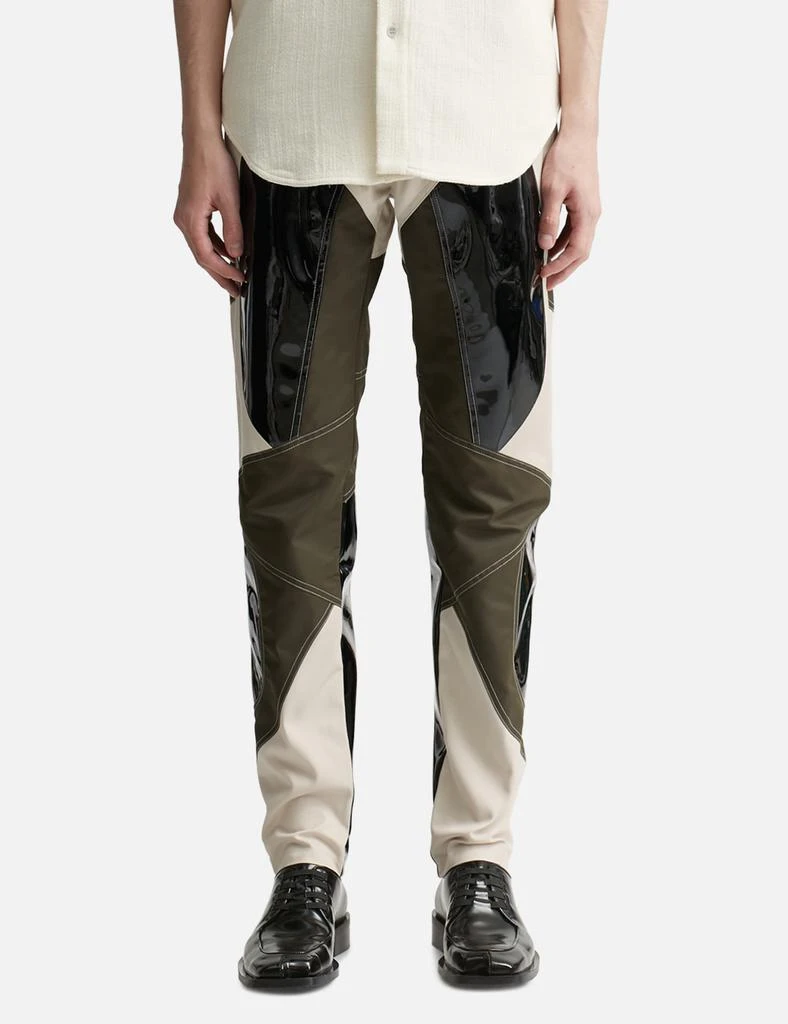 GmbH Patchwork Vinyl Trousers 3