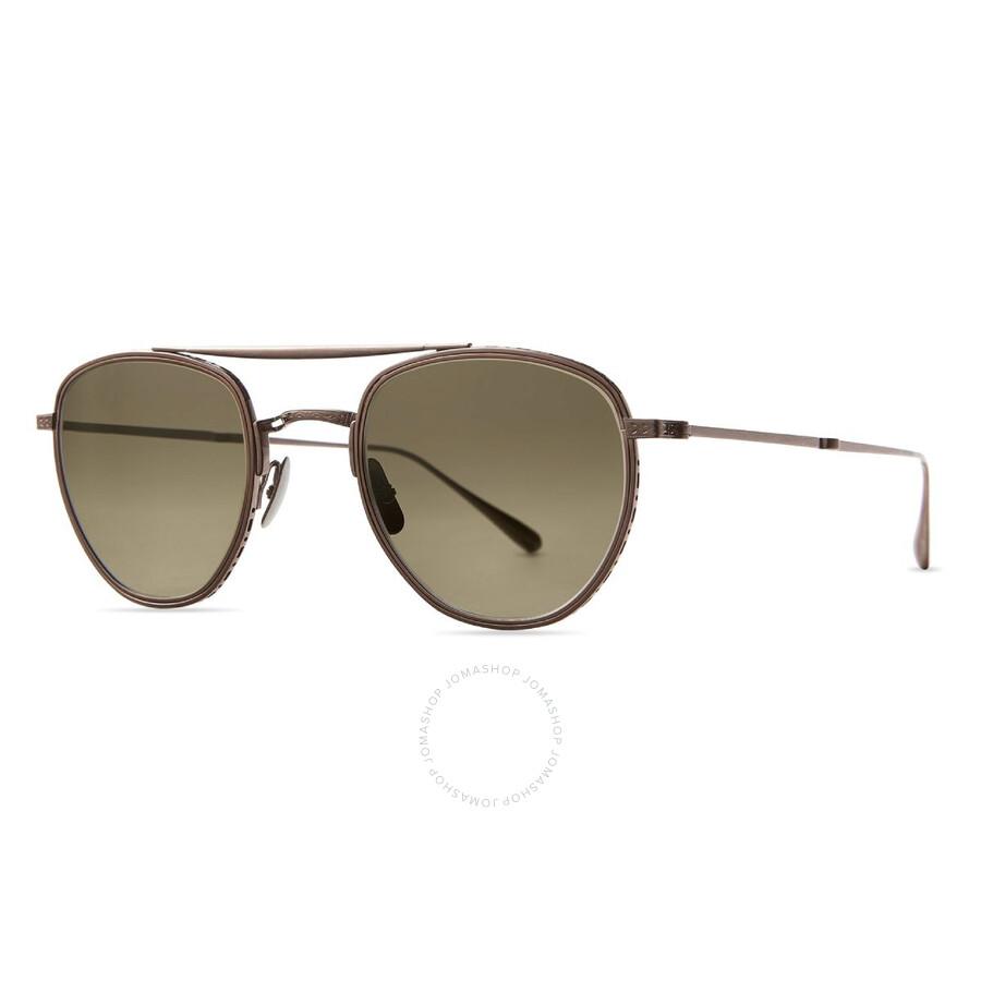 Mr. Leight ROKU II S Smokey Pilot Titanium Sunglasses ML4015 BBZ-PYR/SMKY 48