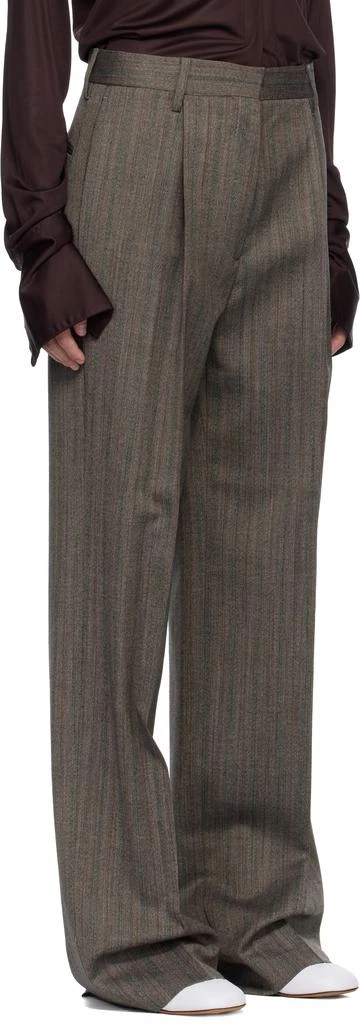 Dries Van Noten Gray Wool Trousers 2