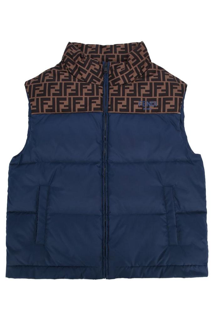 Shop Fendi Kids FF Motif Reversible Cape on Sale at