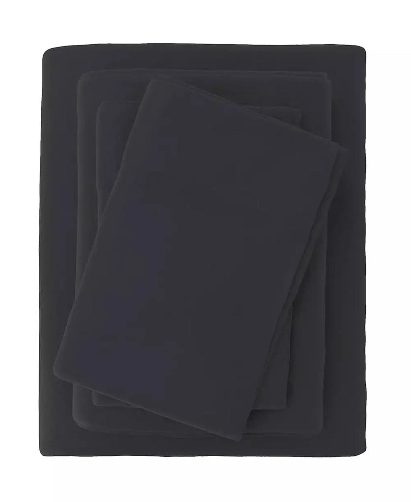 Linery 
Co Turkish Cotton Double-Brushed Printed Flannel Bed Sheet Set