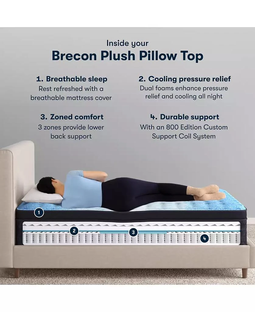 Serta Classic Brecon 14.5" Plush Pillow Top Mattress Collection 2