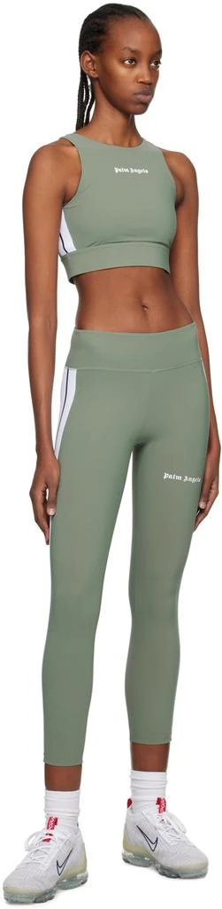 Palm Angels Green Training Track Leggings 4