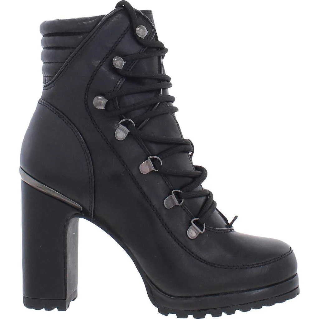 DKNY Lenni Womens Lace-Up Lace Up Platform Boots 4