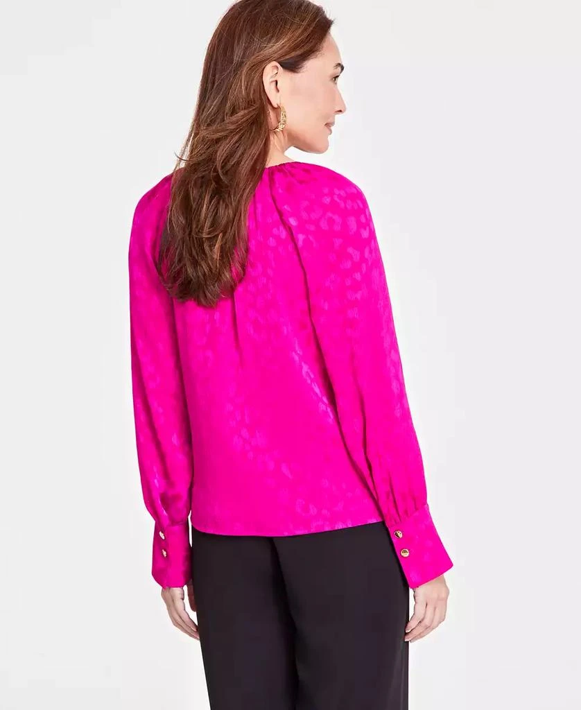 INC International Women's Pleated V-Neck Blouse, Created for Macy's 2