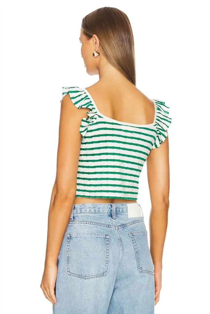 Nation LTD Nation Ltd - Rosa Stripe Ruffle Square Neck Top 2