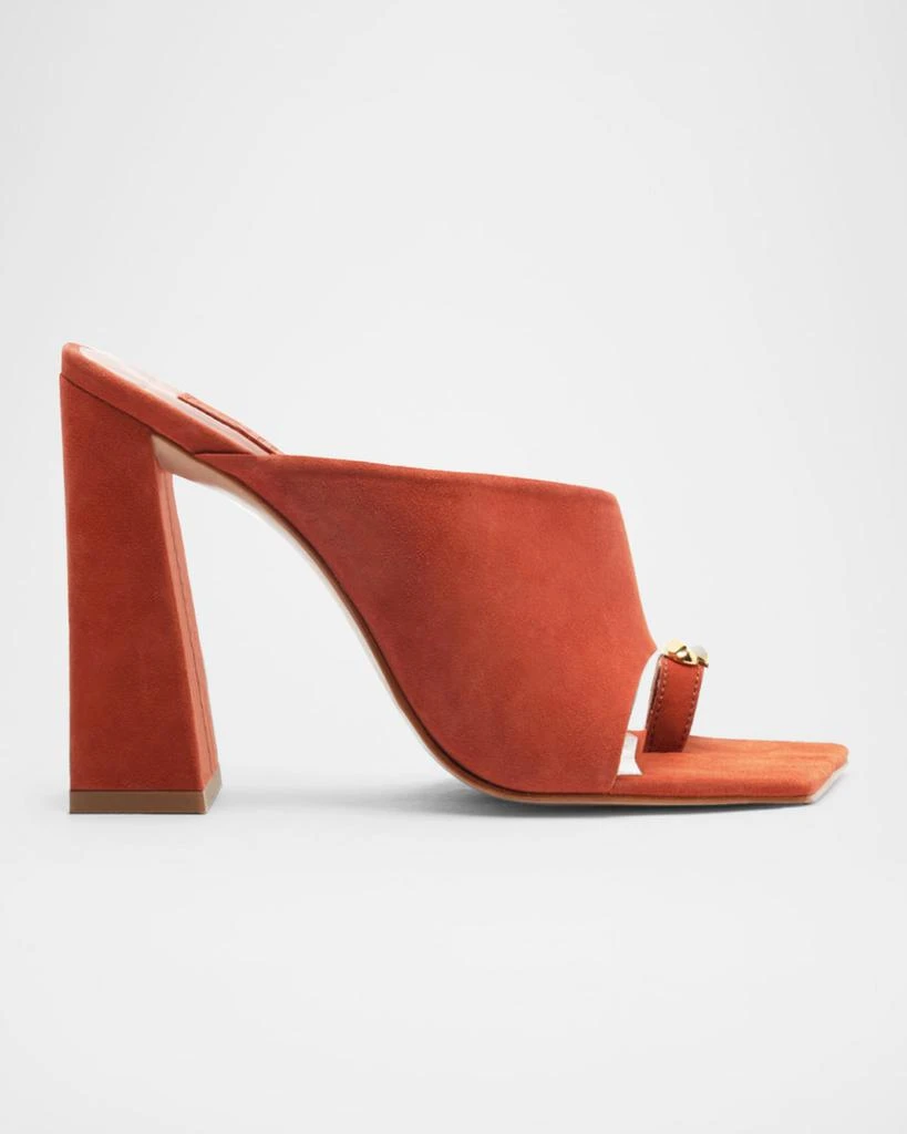 Schutz Jodie Toe-Post Nubuck Sandals 1
