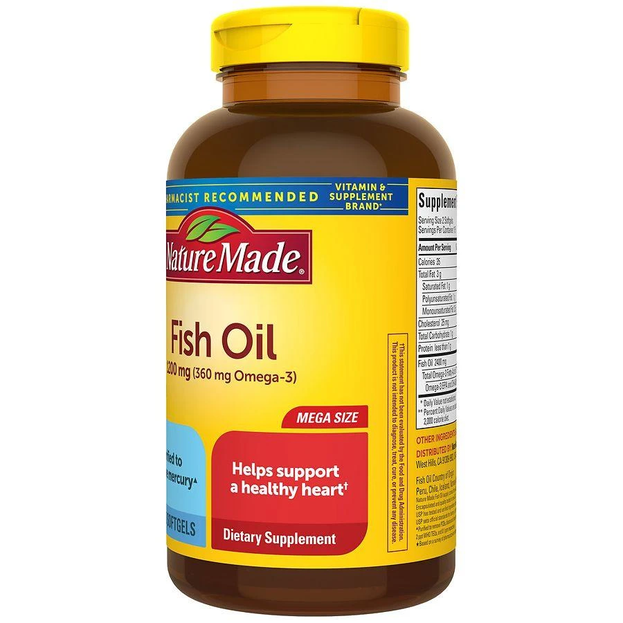 Nature Made Fish Oil 1200 mg Softgels 9