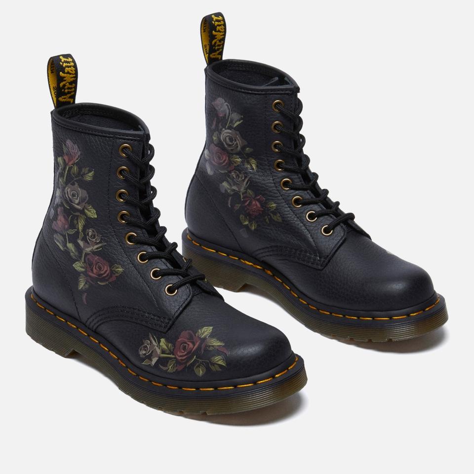 undefined DR. MARTENS WOMEN'S 1460 DECAYED ROSES LEATHER BOOTS